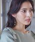 【安田美沙子さん着用】ウェーブパールピアス